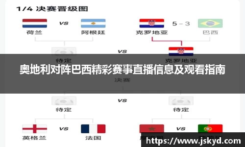 奥地利对阵巴西精彩赛事直播信息及观看指南